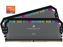 رم دوکاناله کامپیوتر کورسیر مدل DOMINATOR PLATINUM RGB AMD EXPO حافظه 64 گیگابایت فرکانس 5600 مگاهرتز